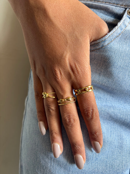 Ring Stack-5 Adjustable - Stainless Steel