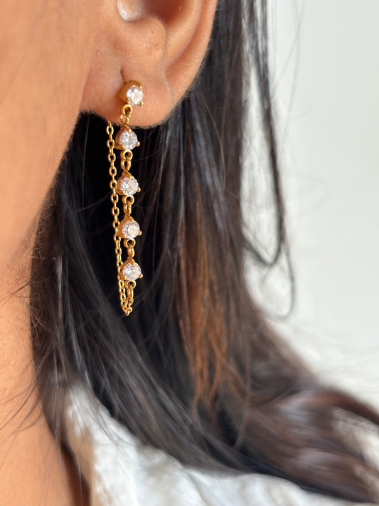 Studded Ear Chain
