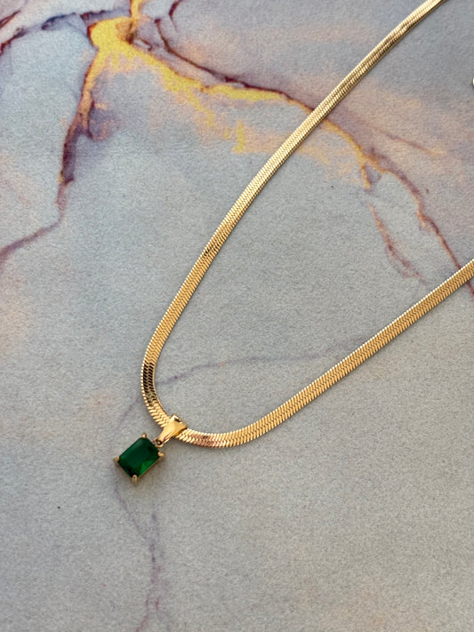 Emerald Snake Chain