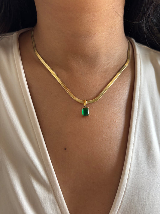 Emerald Snake Chain