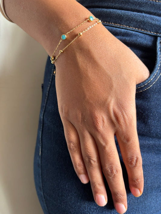 Dainty Evil Eye Bracelet