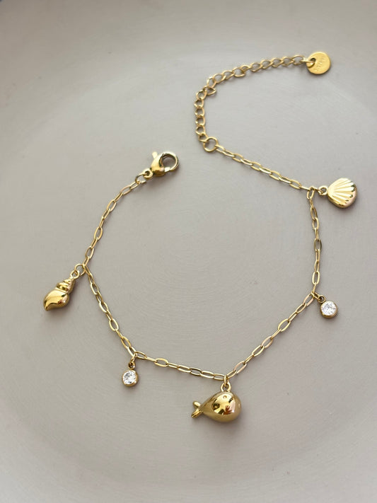 Sea-whale charm Bracelet