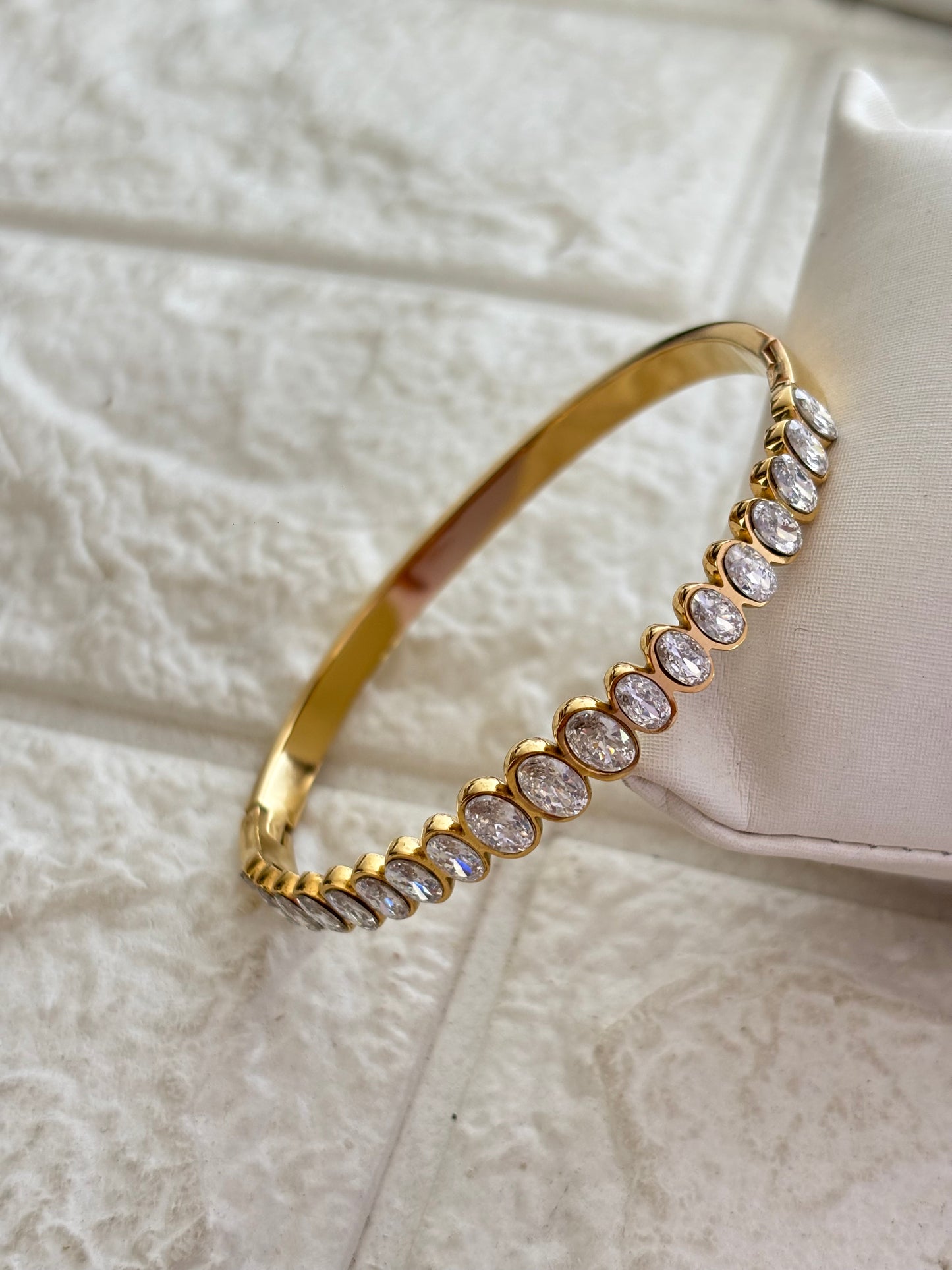 Oval Studded Band Bracelet