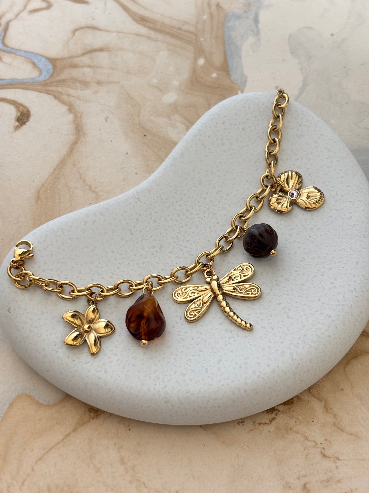 Wildflower Charm Bracelet