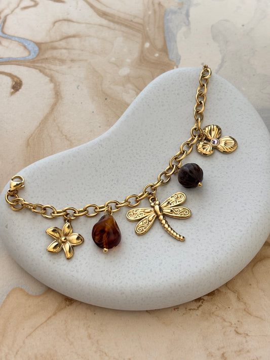 Wildflower Charm Bracelet