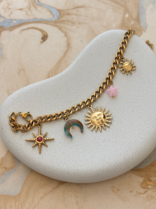 Lunar Charm Bracelet