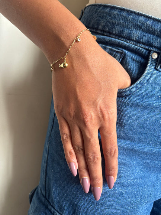 Sea-whale charm Bracelet